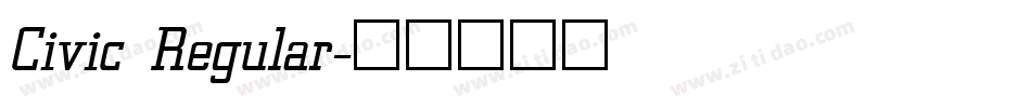 Civic Regular字体转换